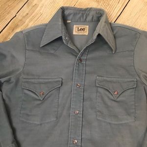 Lee brand pearl snap western shirt Mens